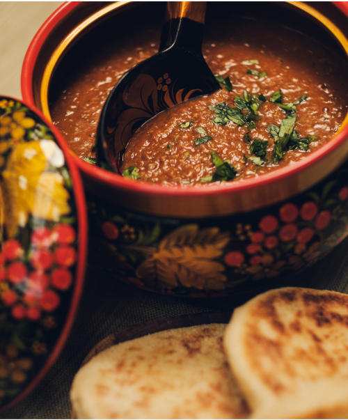 Linsesuppe med batout
