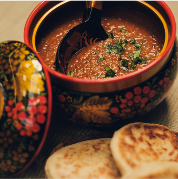 Linsesuppe med batout